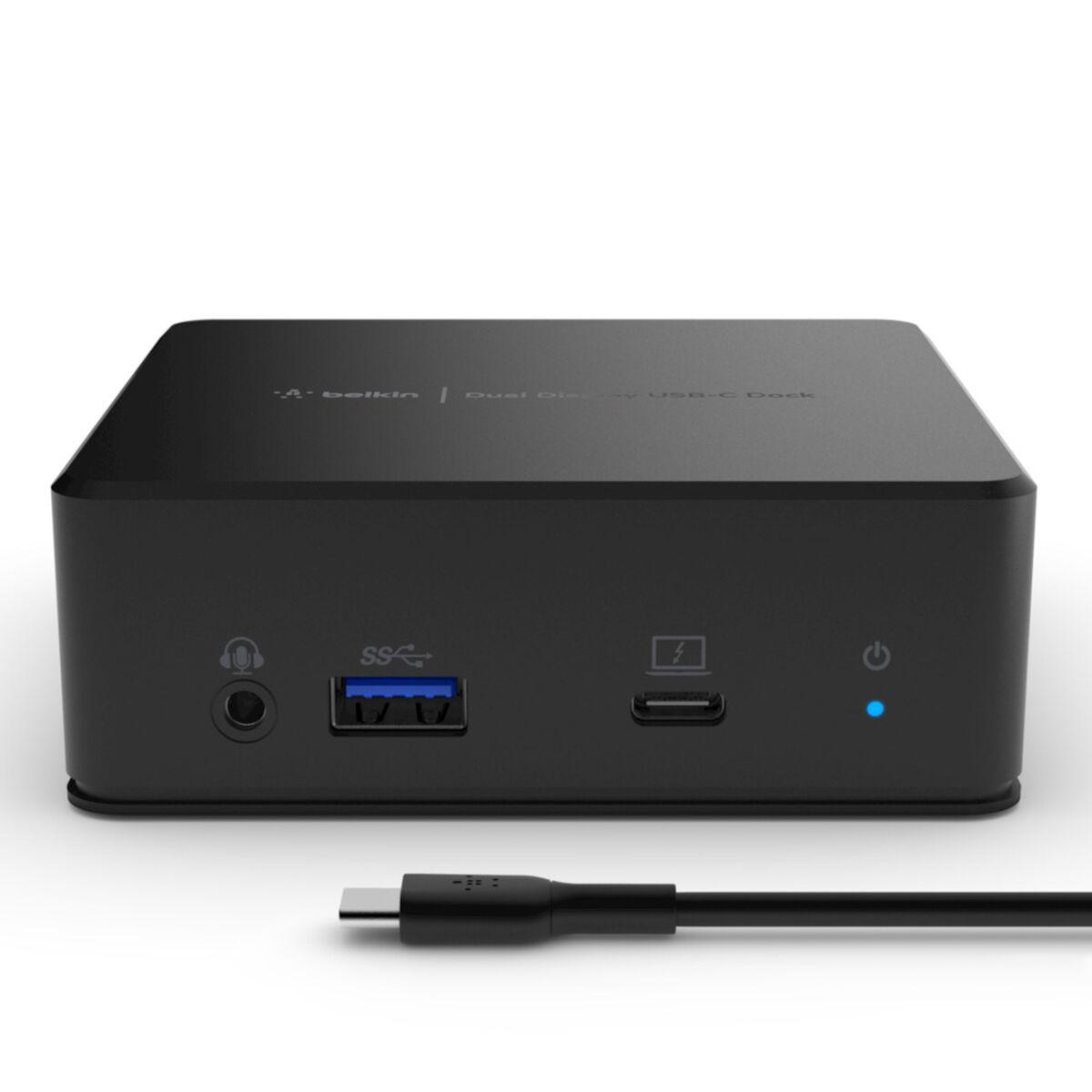 Belkin USB-C Dual Display Docking Station USB 3.2 Gen 1 3.1 Gen 1 Type-C Nero (USB-C DUAL DISPLAY DOCKING - STATION WITH DISPLA