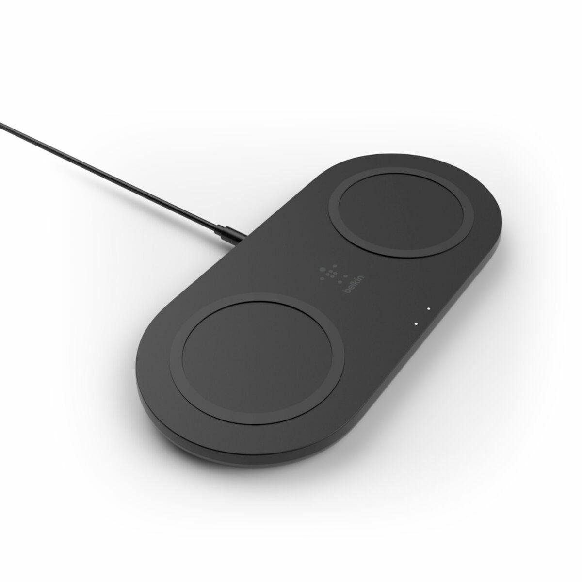 BELKIN DOUBLE CHARGEUR INDUCTION DUAL PAD 15W NOIR
