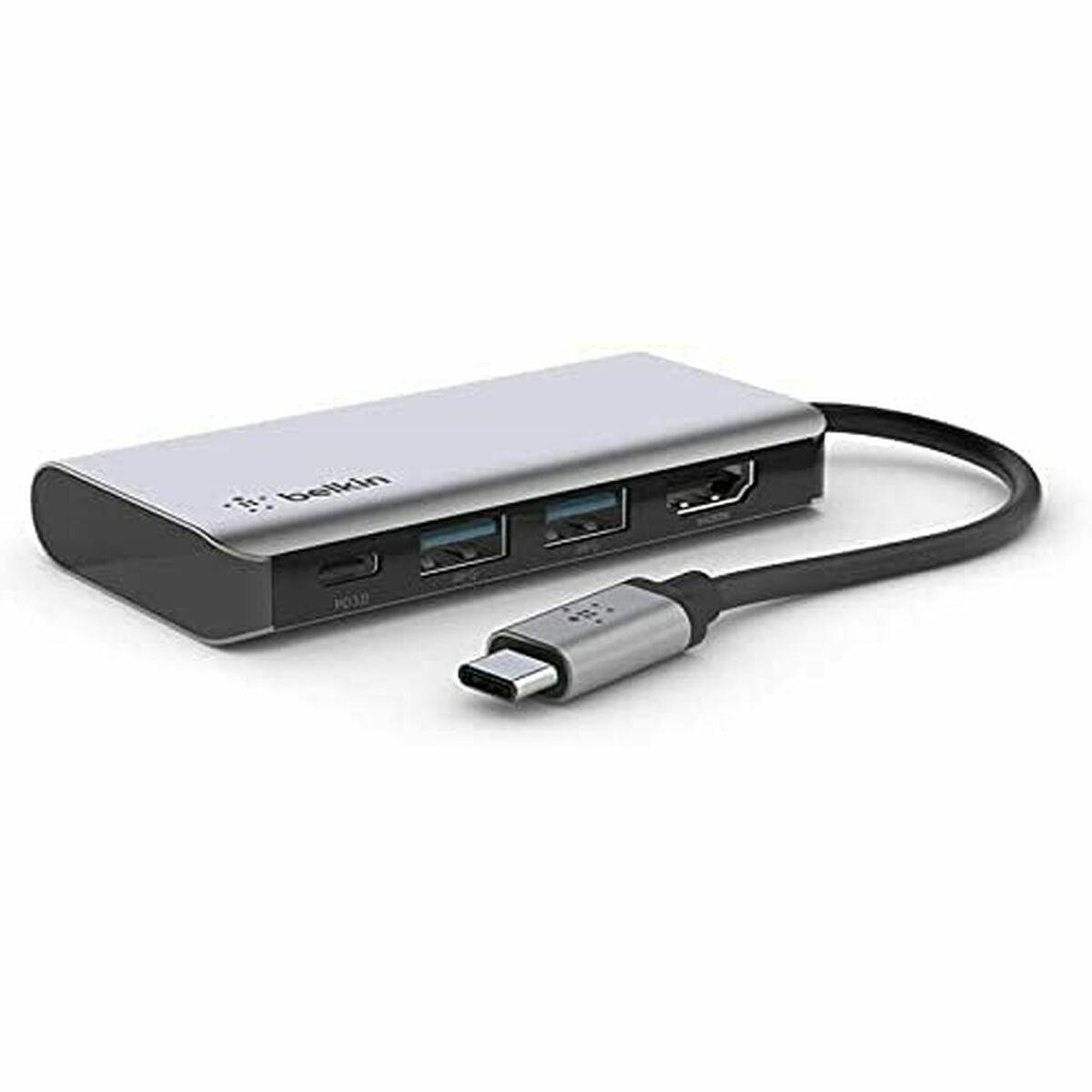 Belkin Adattatore Multiporta 4 In 1 USB-C (BELKIN USB-C 4-IN-1 MULTIPORT - ADAPTER)