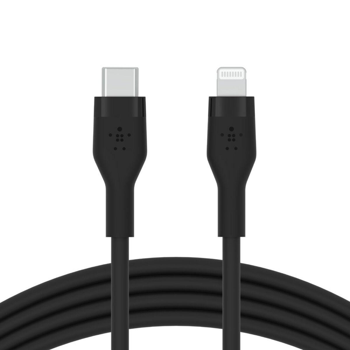 BELKIN BOOST CHARGE USB-C TO LTG SILICON 1M BLACK