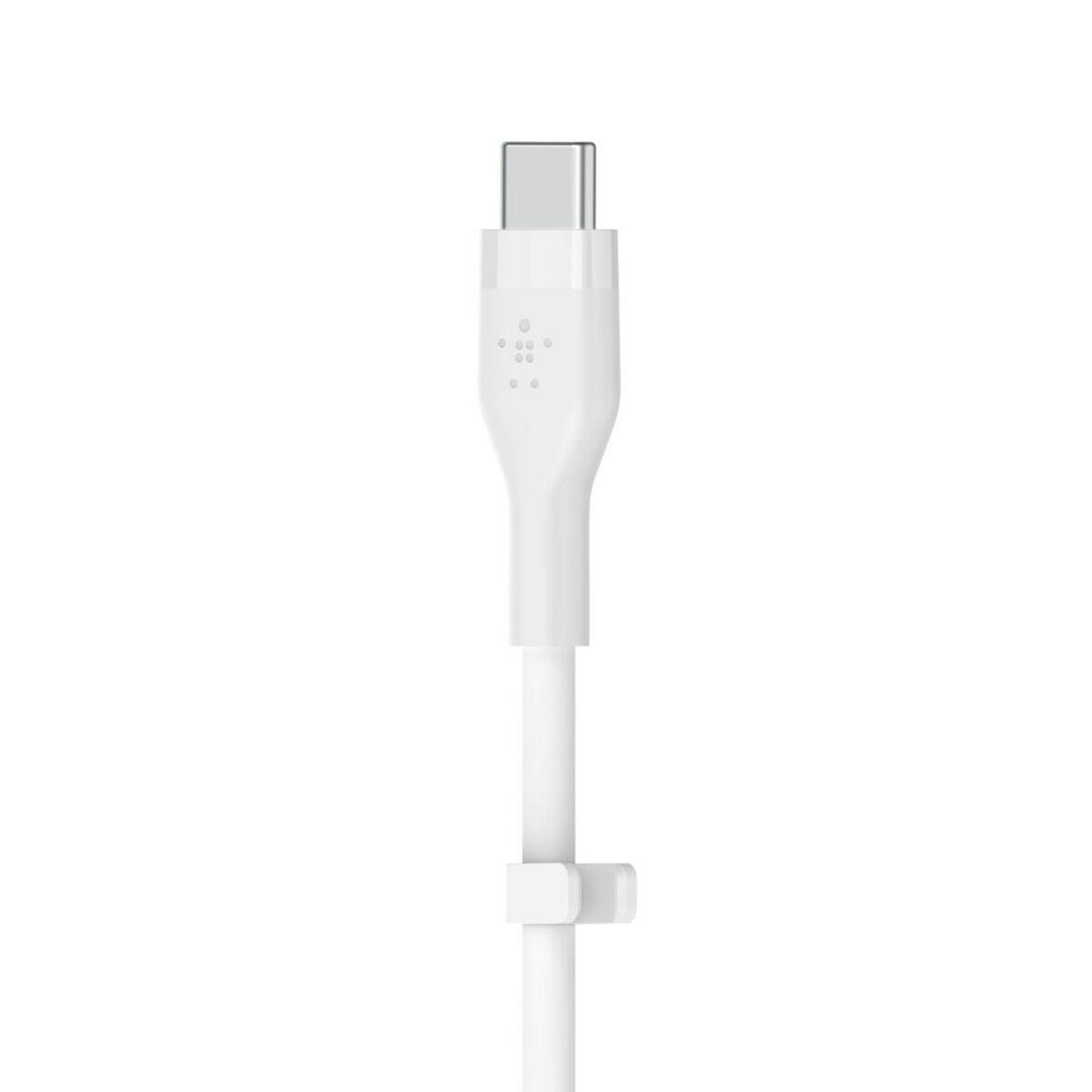 Belkin BOOSTÃƒÂ¢Ã‚â€ Ã‚â€˜CHARGE Flex cavo USB 2 m USB 2.0 USB C Bianco (FLEX USB-C/USB-C SILICONE CBL F - SI