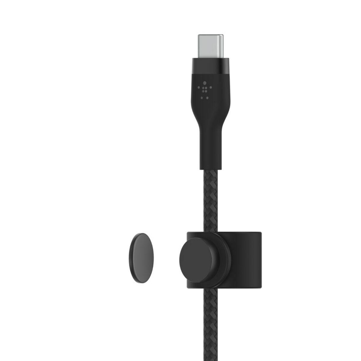 Belkin CAA011BT3MBK cavo Lightning 3 m Nero (PRO FLEX LIGHTNING/USB-C CBL FA - USB-C SILICONE CABLE SUPPORTS FA)
