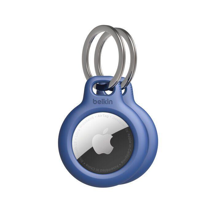 Belkin MSC002BTBL accessorio per localizzatore e cercatore GPS (2-PACK SECURE HOLDER W/ KEY RIN - F/ APPLE AIRTAG BLUE)