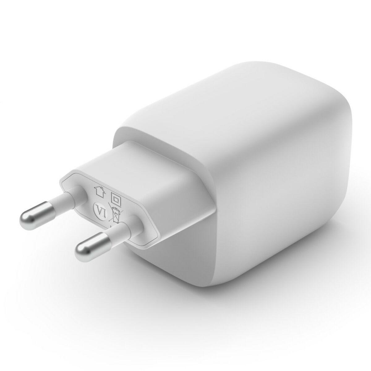 Belkin WCH013vfWH Computer portatile Smartphone Tablet Bianco AC Ricarica rapida Interno (BELKIN 65W DUAL USB C GAN - CHARGER U
