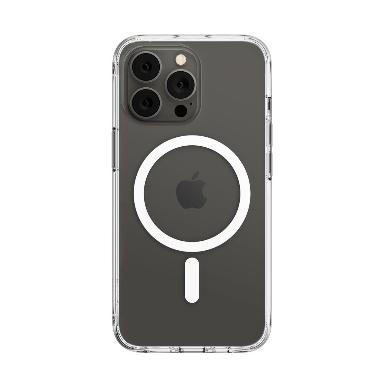 Belkin SheerForce custodia per cellulare 155 cm 6.1 Cover Trasparente (SHEERFORCE MAGNETIC CASE - F/ IPHONE 13 PRO ANTIBACTERIA