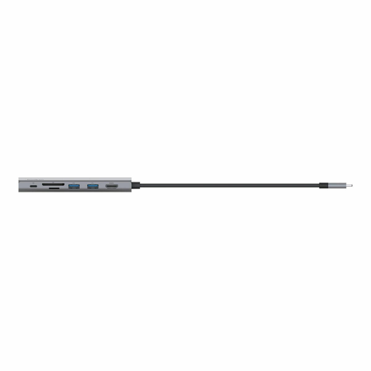 Belkin INC009BTSGY replicatore di porte e docking station per laptop USB tipo-C Argento (USB C 6-IN-1 MULTIMEDIA HUB - )
