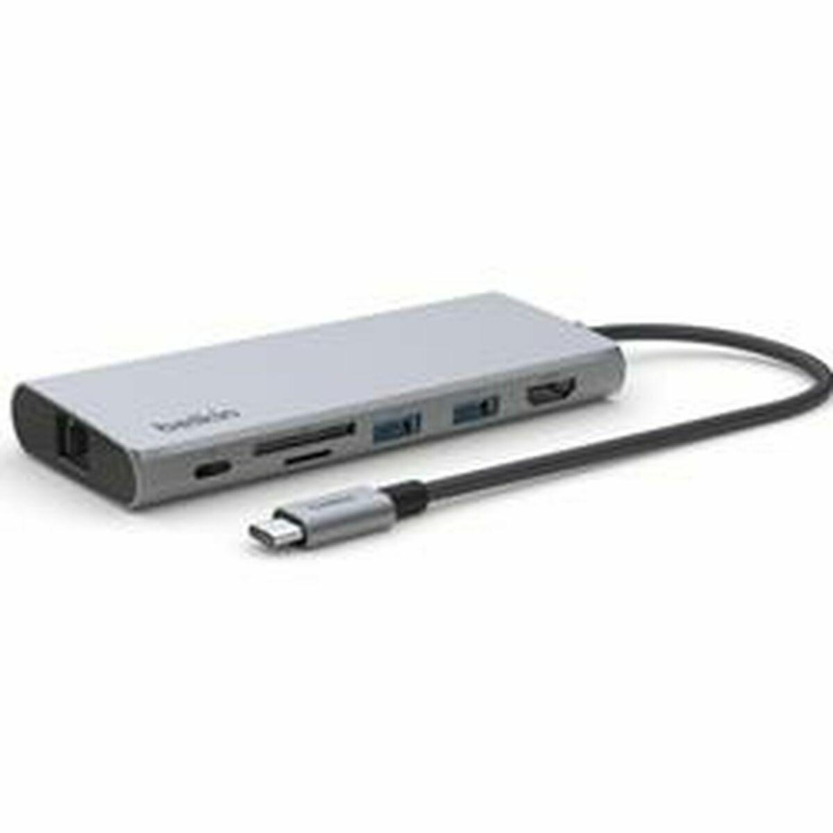 Belkin INC009BTSGY replicatore di porte e docking station per laptop USB tipo-C Argento (USB C 6-IN-1 MULTIMEDIA HUB - )