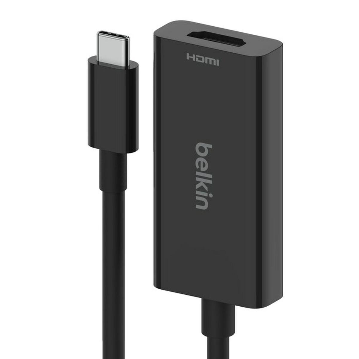 Belkin AVC013BTBK cavo e adattatore video HDMI tipo A Standard USB tipo-C Nero (USB C TO HDMI 2.1 ADAPTER)