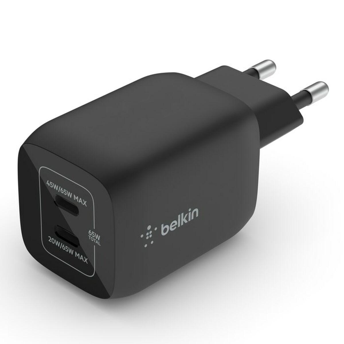 Belkin BoostCharge Pro Nero Interno (BELKIN 65 W DUAL USB-C GAN - LADEGERAET MIT POWER DELIVER 3.0)