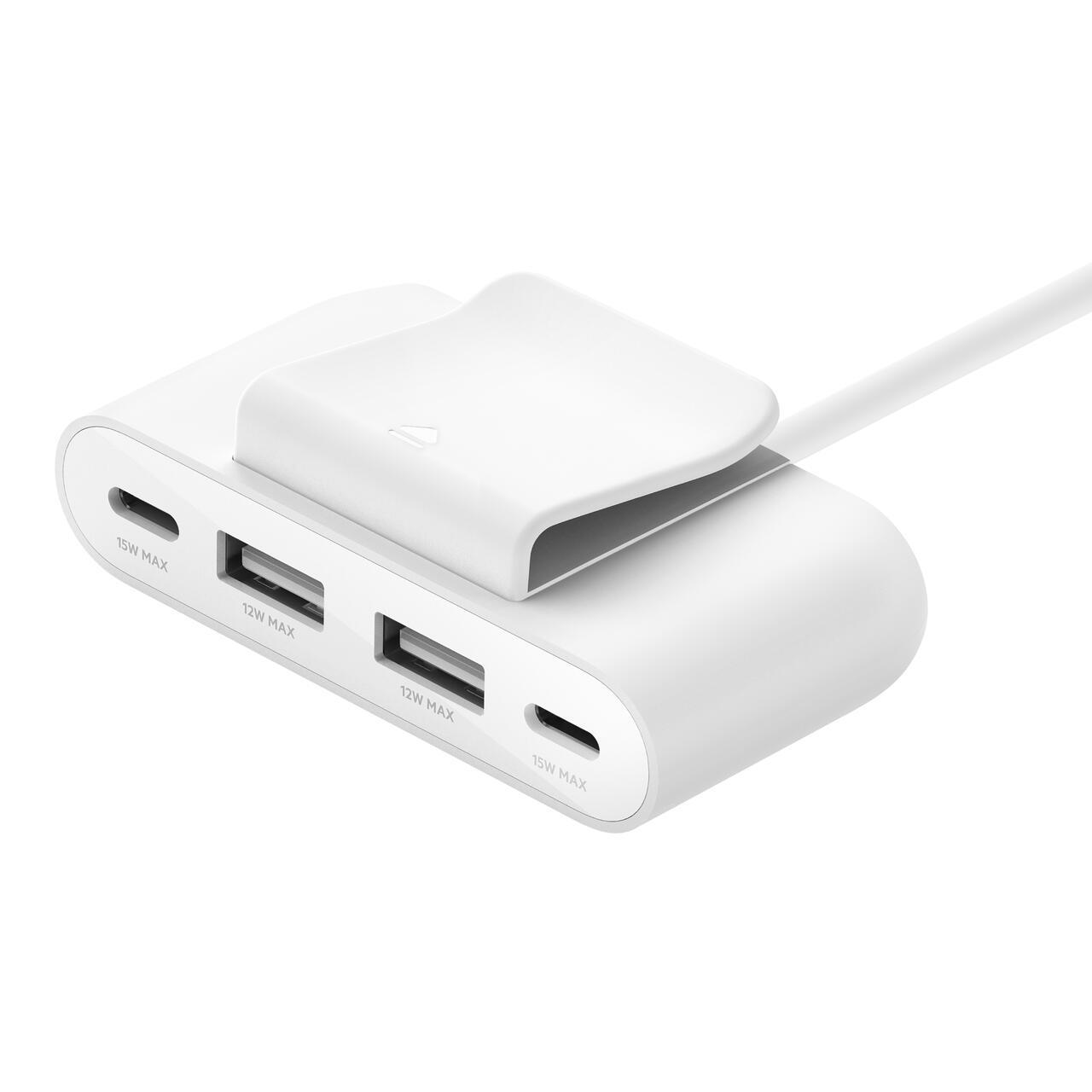 Belkin BUZ001bt2MWHB7 USB tipo-C Bianco (4 PORT USB POWER EXTENDER 2XC 2XAWHT)