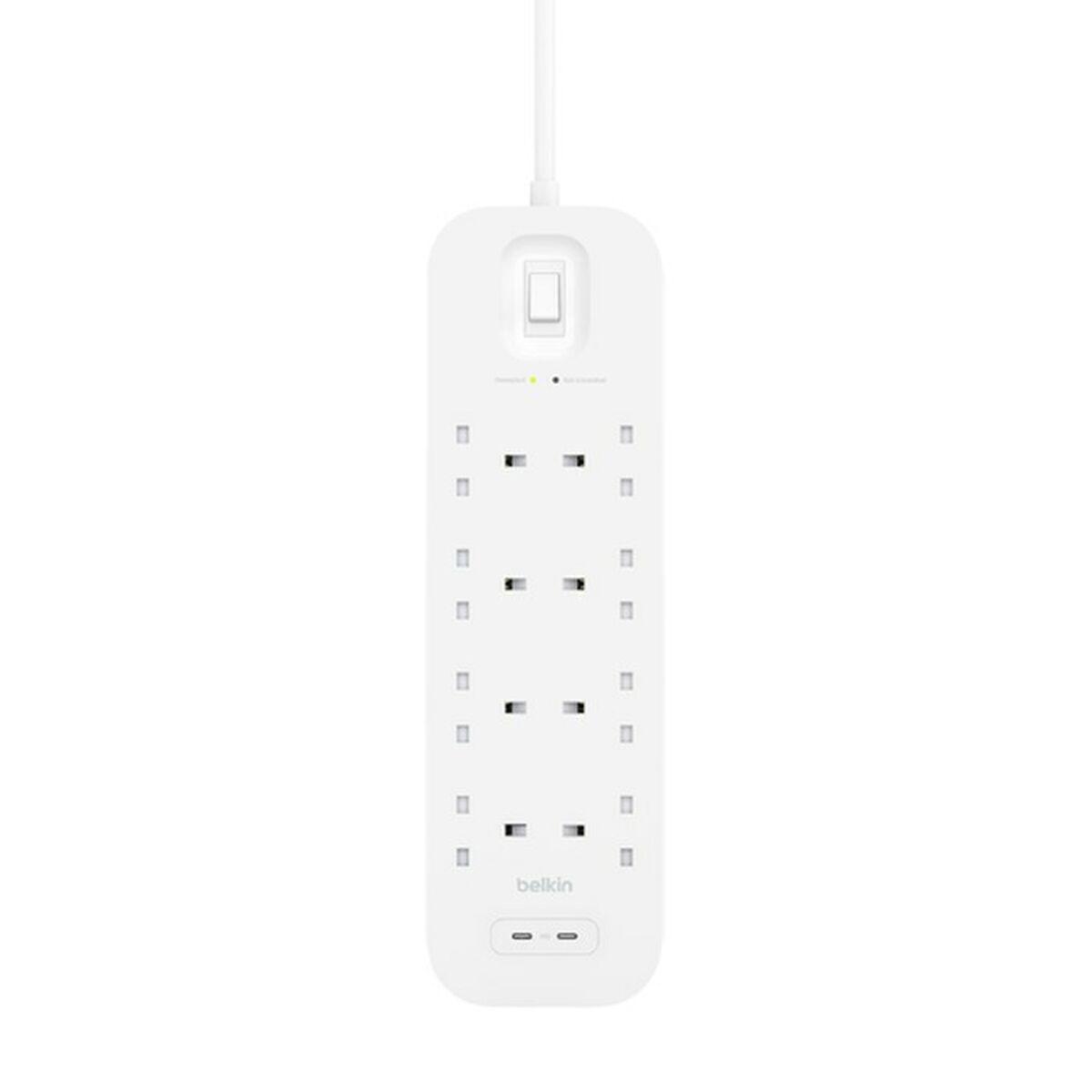 BELKIN SURGE PROTECTION WITH USB C 8 OUTLET DUAL USB C 30W PD