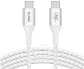 Belkin CAB015bt2MWH cavo USB 2 m USB 2.0 USB C Bianco (240W BRAIDED C-C CABLE 2M WHT - )