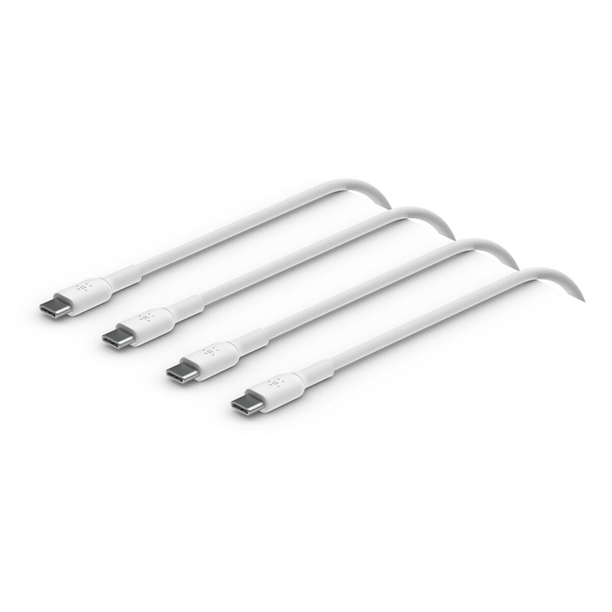 Belkin BoostCharge cavo USB 1 m USB 2.0 USB C Bianco (USB-C TO USB-C PVC WHITE 1M - TWIN PACK)