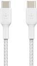 Belkin CAB004BT2MWH2PK cavo USB 2 m USB 2.0 USB C Bianco (USB-C TO USB-C BRAIDED PVC - WHITE 2M TWIN PACK)
