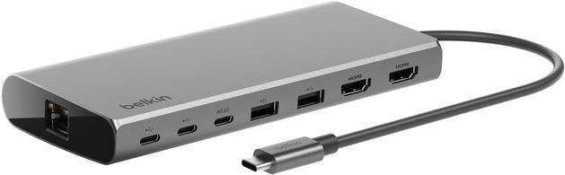 Belkin INC015BTSGY-CZ replicatore di porte e docking station per laptop Cablato USB 3.2 Gen 1 3.1 Gen 1 Type-C Alluminio (USB-C
