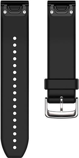 Garmin Quickfit - Bracciale orologio - nero argento - per l'approccio S60 Fenix 5 5 Sapphire Forerunner 935 Quatix 5 5 Sapphire
