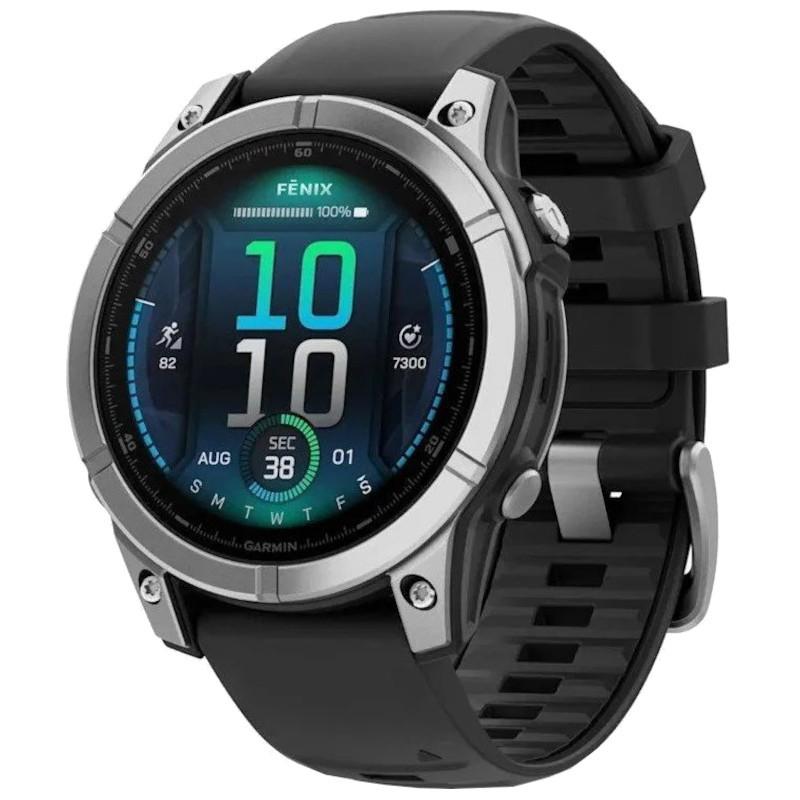 Garmin Fenix E 3,3 cm [1.3] AMOLED 47 mm Digitale 454 x 454 Pixel Touch screen Acciaio inox Wi-Fi GPS [satellitare] (Garmin fen