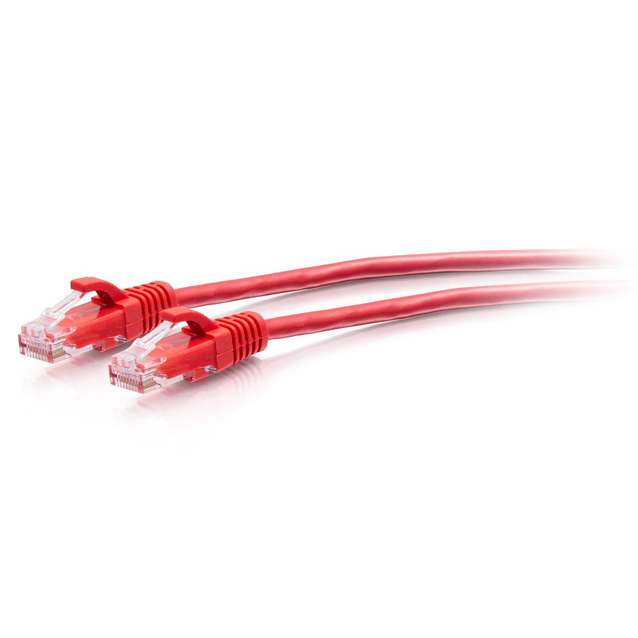 C2G Cavo patch di rete Ethernet sottile Cat6a antigroviglio, non schermato [UTP] da 3 m - Rosso (C2G 10ft [3m] Cat6a Snagless U