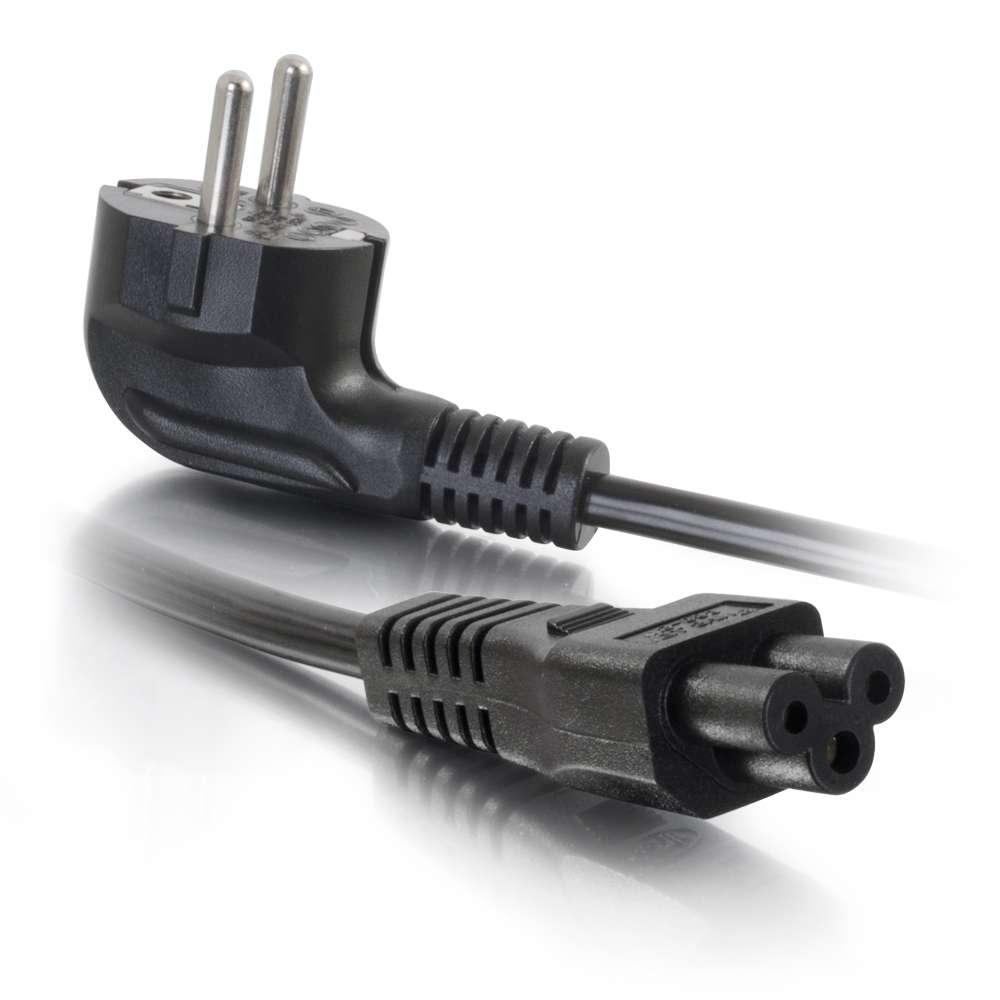 C2G 80607 cavo di alimentazione Nero 2 m CEE7/7 Accoppiatore C5