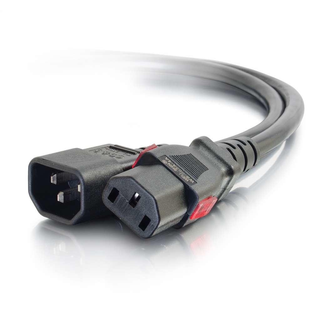 C2G 0.6m, C14/C13 Nero 0,6 m Accoppiatore C14 Accoppiatore C13 (C2G - Power cable - IEC 60320 C14 to power IEC 60320 C13 - AC 2