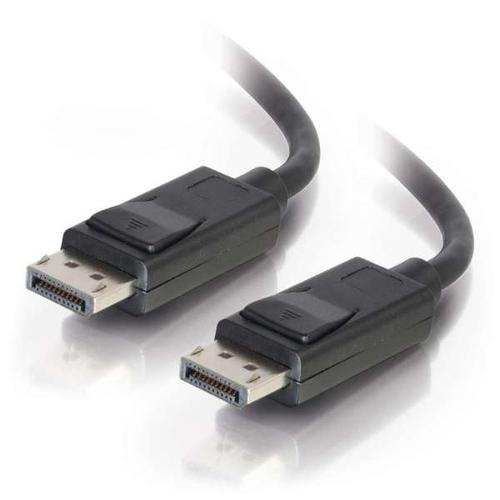 C2G 7m DisplayPort Cable with Latches 4K - 8K UHD M/M - Black Nero