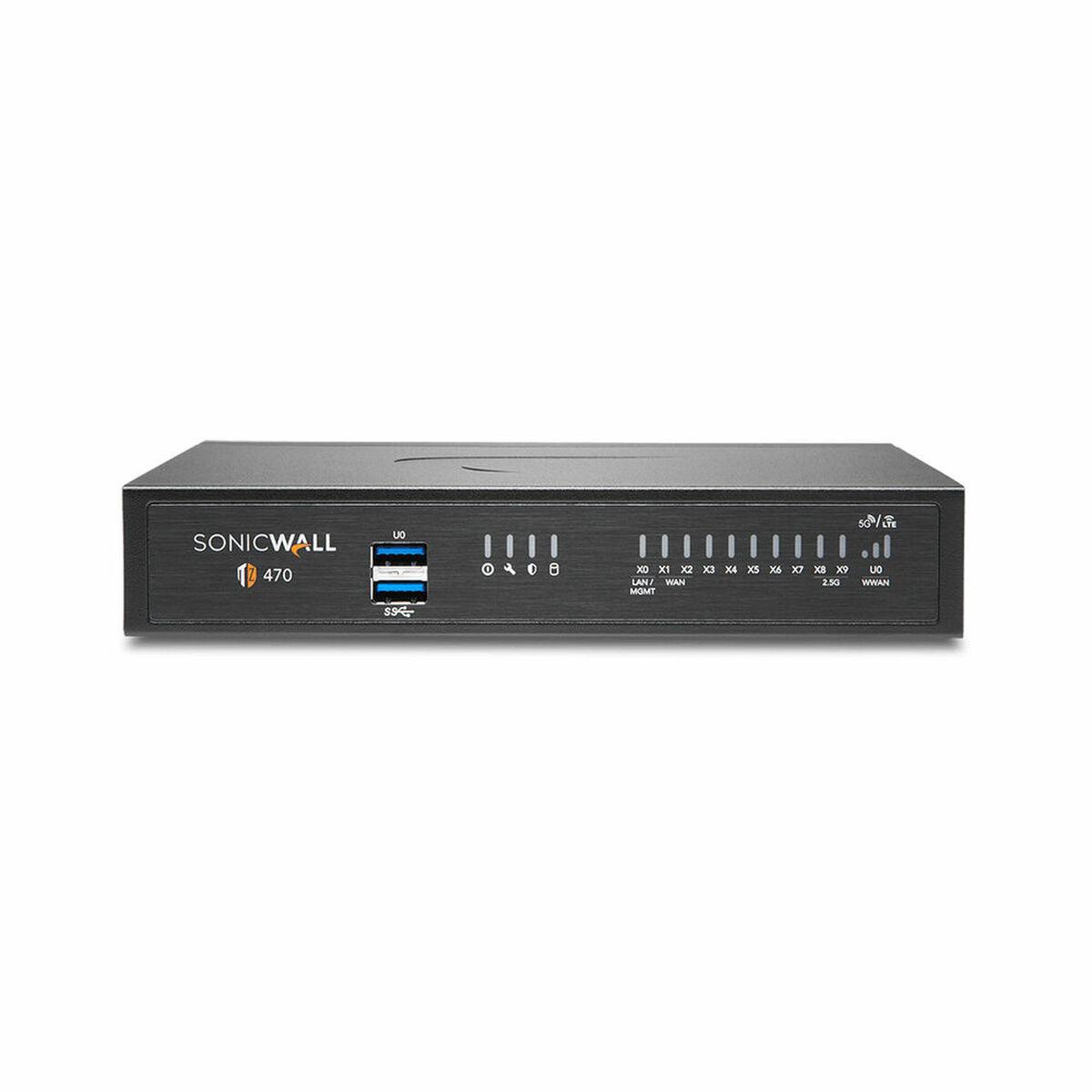 SonicWall TZ470 firewall hardware 35 Gbit/s (SonicWall TZ470 - High Availability - apparecchiatura di sicurezza - 1GbE 2.5GbE -