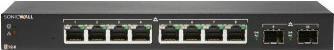 Switch SonicWall SWS12-8 - Switch - Gestito - 8 x 10/100/1000 + 2 x Gigabit SFP - Desktop - con 3 anni 24x7