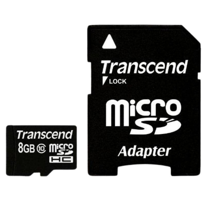 Transcend Micro da 8 GB di SD-CARD W/ Adapter Classe10