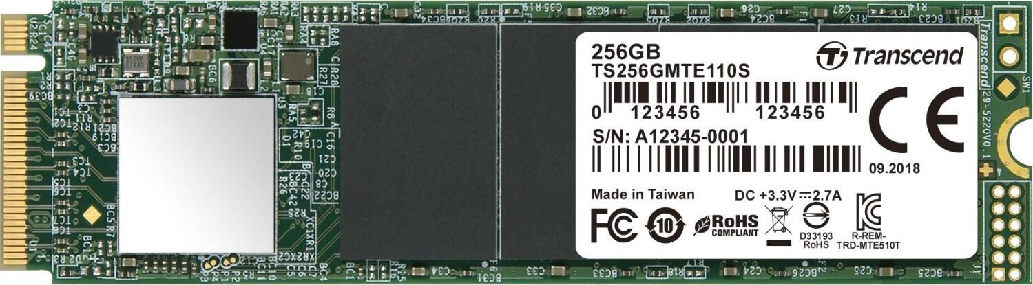 Kapazitt 256 GB Interner Datendurchsatz 1600 MBps (lesen)/ 800 MBps (Schreiben) NAND-Flash-Speichertyp 3D triple-level cell (