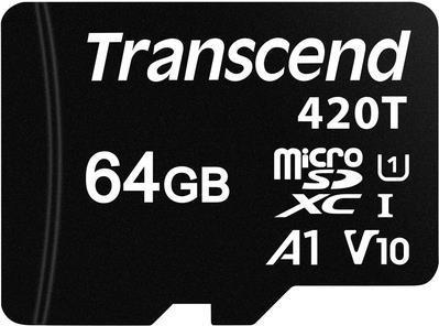 Transcend - Scheda di memoria flash - 64 GB - UHS-I / Classe 10 - microSDXC UHS-I
