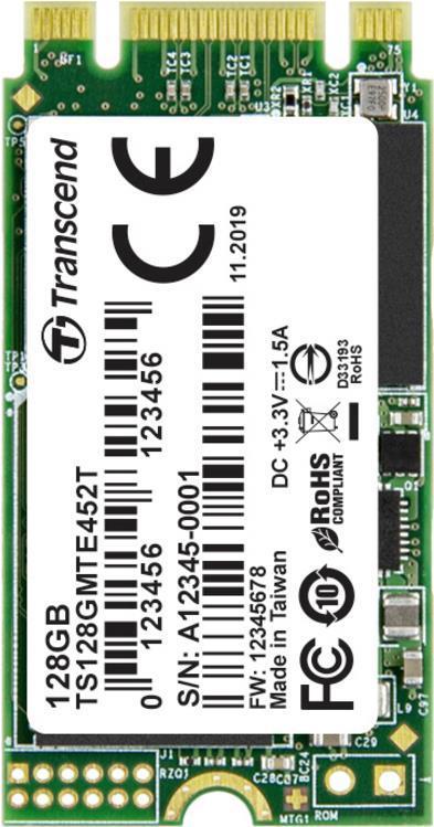 Transcend MTE452T 128 GB M.2 PCIE NVME SSD 2242 M.2 NVME PCIE 3.0 X2 RETAGNO TS128GMTE452T (TS128GMTE452T)