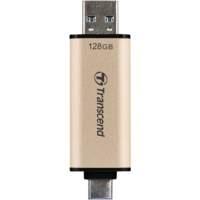 TRANSCEND JETFLASH 930C - CLÉ USB - 128 GO - USB 3.2 GEN 1 / USB-C - OR
