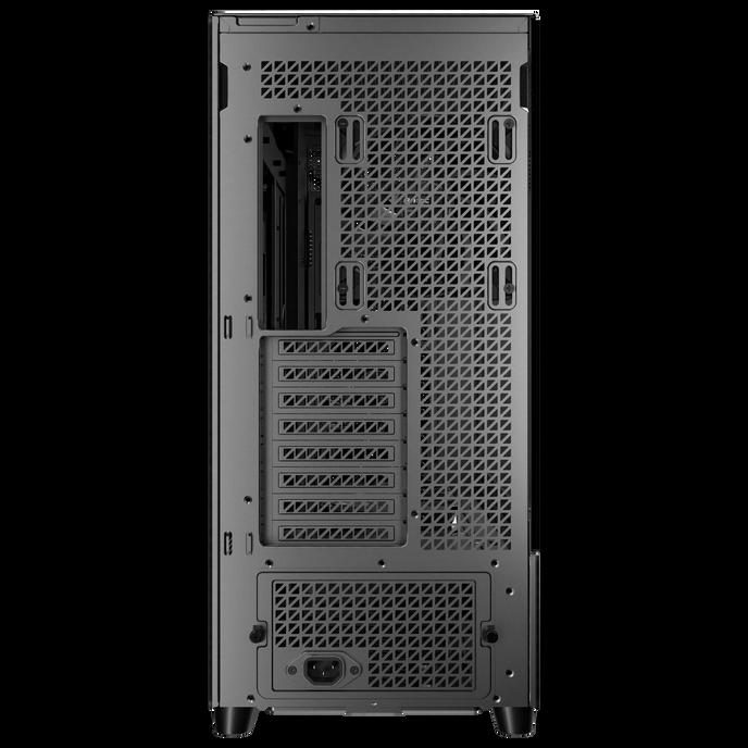 Antec Flux PRO Full Tower PC Case with Tempered Glass Black/Wood 6 Pre-Installed Fans USB Type-C E-ATX/ATX/mATX/mITX Compatibil