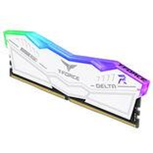 Team T-Force Delta RGB 32GB Kit 2 x 16GB DDR5 6000MHz PC5-48000 CL30 ECC XMP 3.0 PMIC DIMM Memory White