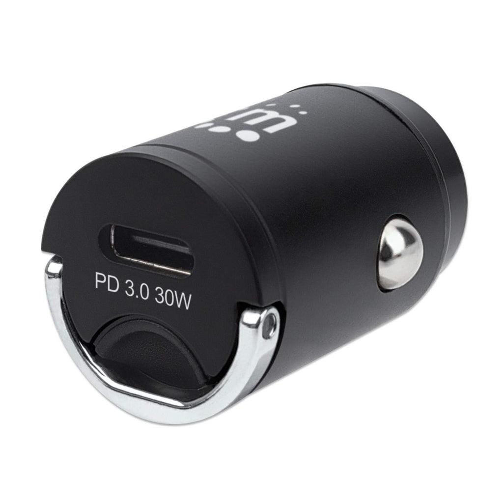 Manhattan 102421 Caricabatterie per dispositivi mobili Universale Nero Accendisigari Ricarica rapida Auto (CAR/AUTO CHARGER USB