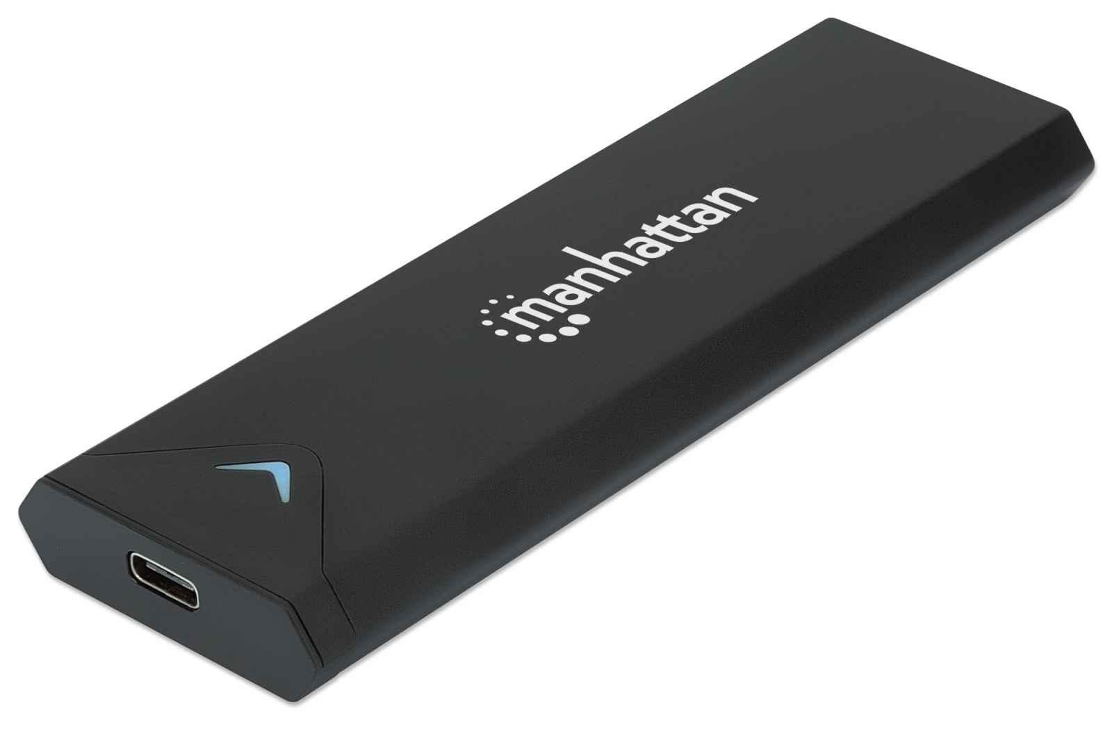 Manhattan 130530 contenitore di unitÃƒÆ’Ã‚Â  di archiviazione Box esterno SSD Nero M.2 (SSD ENCLOSURE M.2 NVMW USB-C-