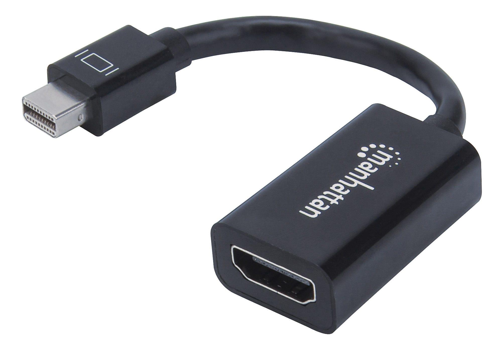 Manhattan 151528 cavo e adattatore video 012 m Mini DisplayPort HDMI tipo A Standard Nero (Mini DisplayPort 1.2 to HDMI Adapter