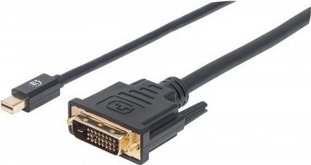 Manhattan 152150 cavo e adattatore video 18 m Mini DisplayPort DVI-D Nero (MINI DISPLAYPORT 1.2A TO DVI-D- - 1.8M 1080P/60HZ MA