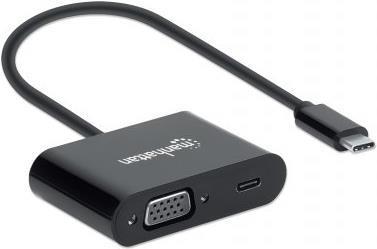 Manhattan 153430 adattatore grafico USB 1024 x 768 Pixel Nero (Manhattan 153430 USB grafisk adapter 1)