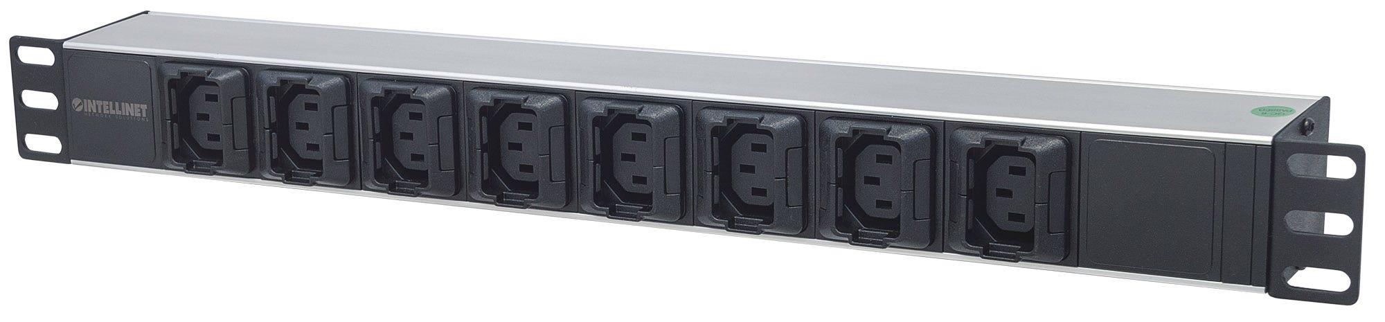 Intellinet 163651 unitÃƒÂ  di distribuzione dell'energia (PDU) 8 presa(e) AC 1U Nero, Argento