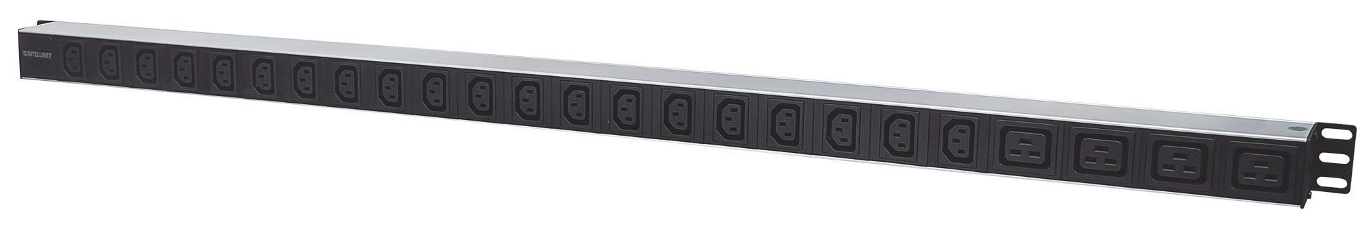 Intellinet 163675 unitÃƒÂ  di distribuzione dell'energia (PDU) 24 presa(e) AC 32U Nero, Bianco