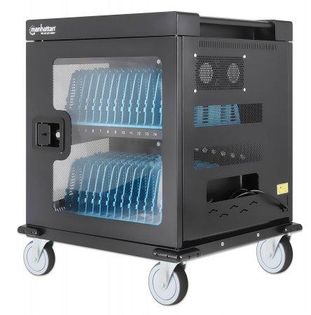 Manhattan 180542 portable device management cart& cabinet Carrello per la gestione dei dispositivi portatili Nero (Charging Cab