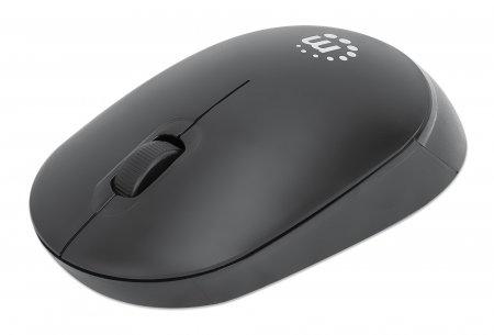 Manhattan 190145 mouse Ambidestro RF Wireless Ottico 1000 DPI (PERFORMANCE USB WIRELESS MOUSE- - 2.4GHZ BLACK USB-A 1000DPI)