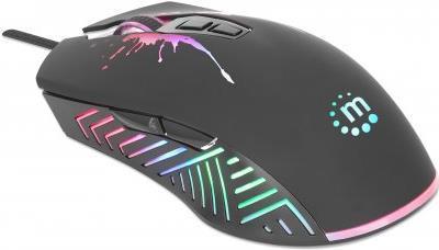 Manhattan 190220 mouse Giocare Mano destra USB tipo A Ottico 7200 DPI (190220)