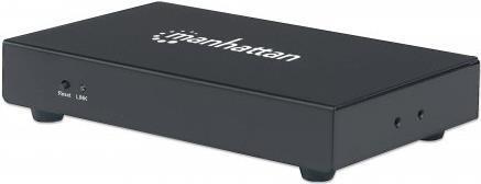 Manhattan 1080p HDMI Trasmettitore splitter estendente distribuisce una sorgente video a quattro uscite, rafforza il segnale fi