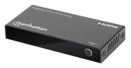 Manhattan 207942 conmutador de vÃƒÆ’Ã‚Â­deo HDMI (HDMI SWITCH 8K 2 PORT- - 8K/60HZ AUTOMATIC SWITCHING)