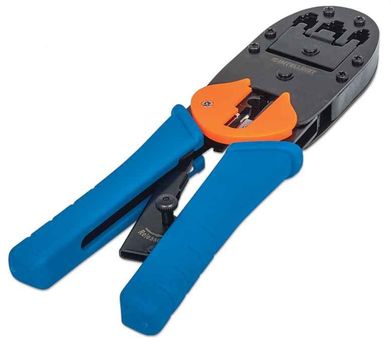 Intellinet 211048 pinza crimpatrice Nero Blu Arancione