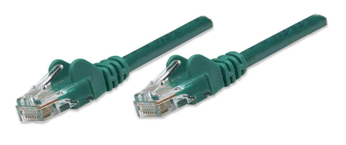 Intellinet Cat5e, 0.45m cavo di rete Verde 0,5 m U/UTP (UTP)