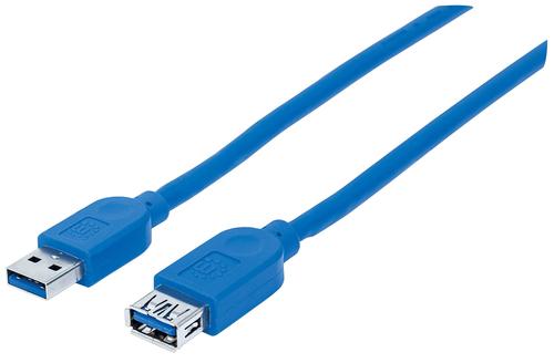 Manhattan 325394 cavo USB 1 m USB 3.2 Gen 1 (3.1 Gen 1) USB A Blu