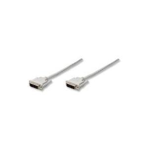 Digitus DVI Connection Cavo DVI-D 18+1Pol. Plug, DVI-D 18+1Pol. Tappo da 2,00 M Black AK-320107-020-S Cavo DVI avvitabile